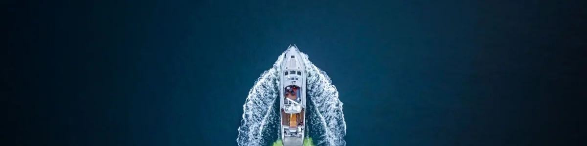 Aliminum Yacht boat tour - Stockholm Boat tour drone